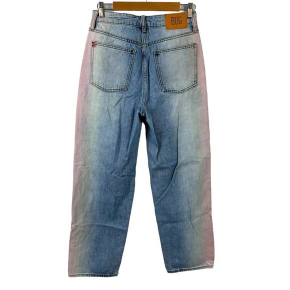 BDG Urban Outfitters High-Waisted Rainbow Baggy Jeans Denim Ombre 90's Size 28 - Picture 8 of 15